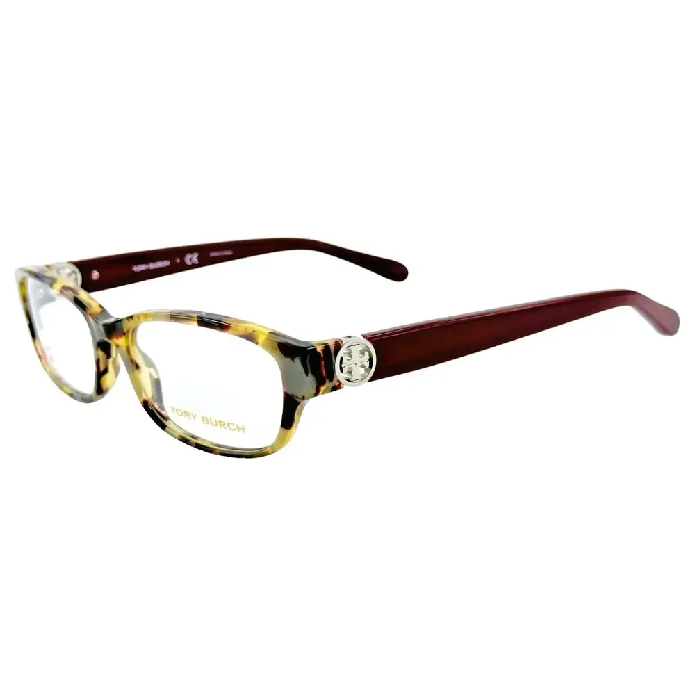 Tory Burch TY2055 Womens Plastic Eyeglass Frame 1476 Porchini Tortoise 53-16